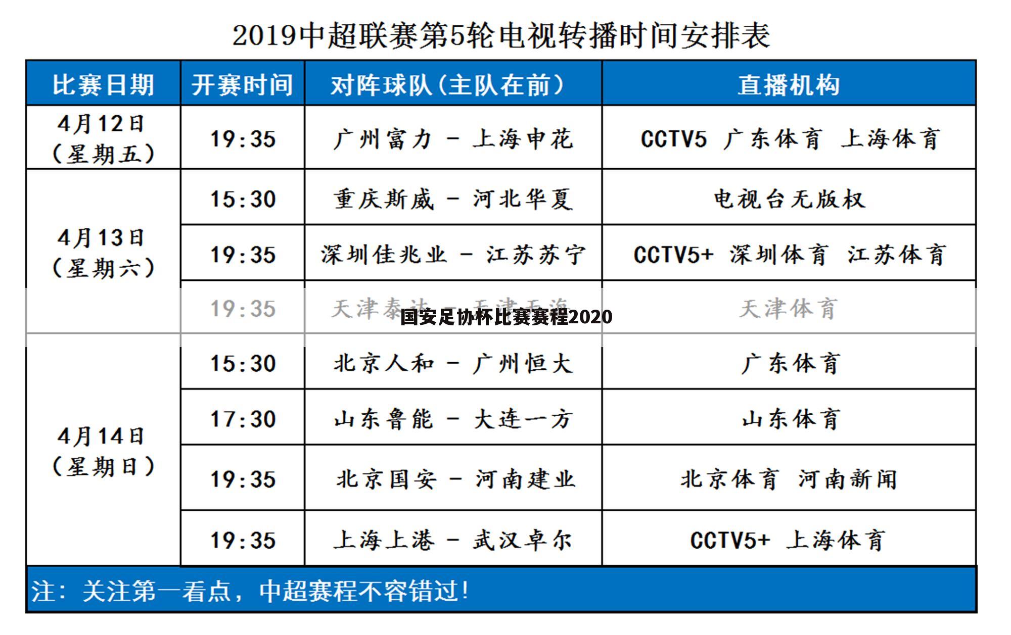 国安足协杯比赛赛程2020