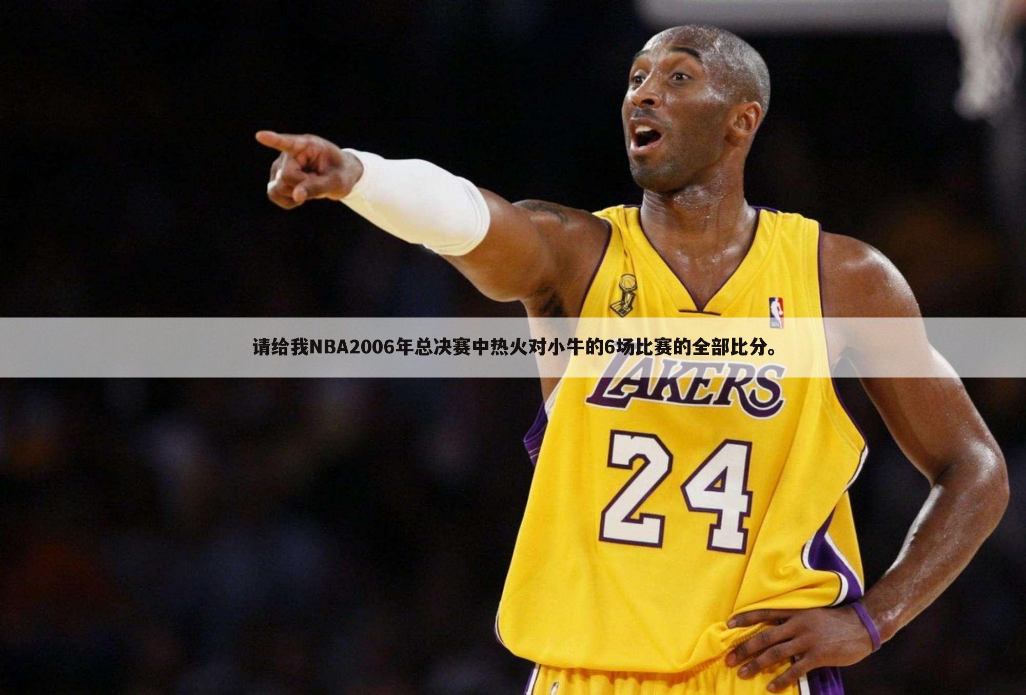 请给我NBA2006年总决赛中热火对小牛的6场比赛的全部比分。