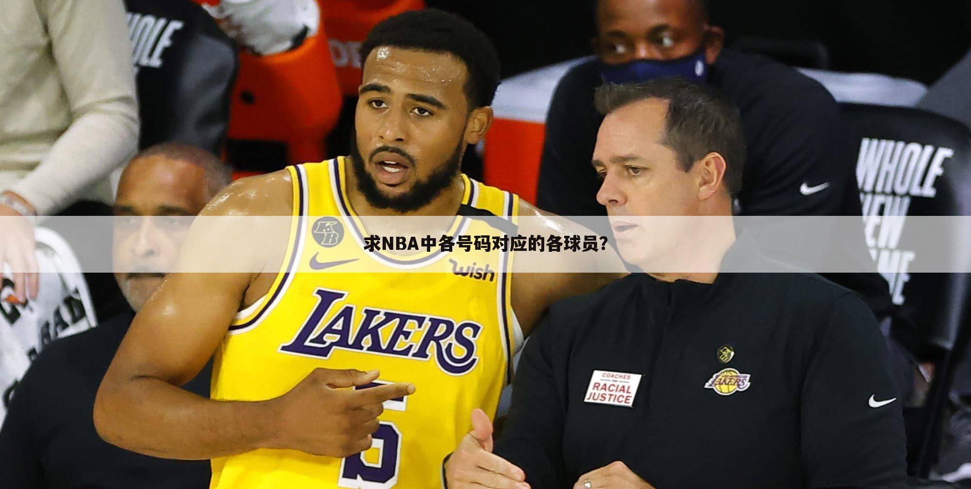 求NBA中各号码对应的各球员？